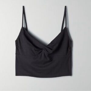 Aritzia Wilfred Free Crop Twist Tank Top